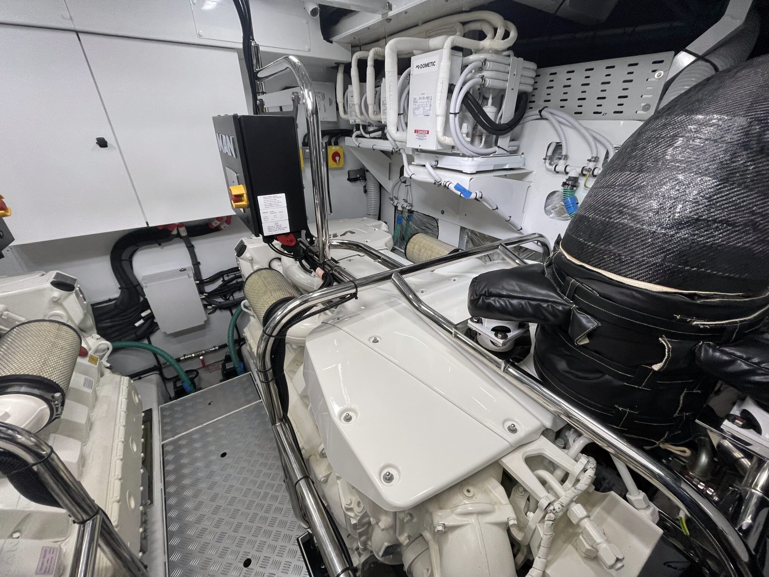 Princess engine room Powerboat Marine