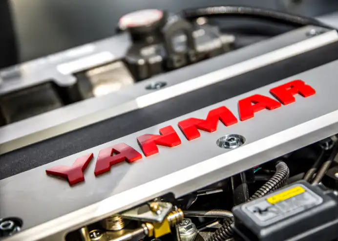 Yanmar engine closeup
